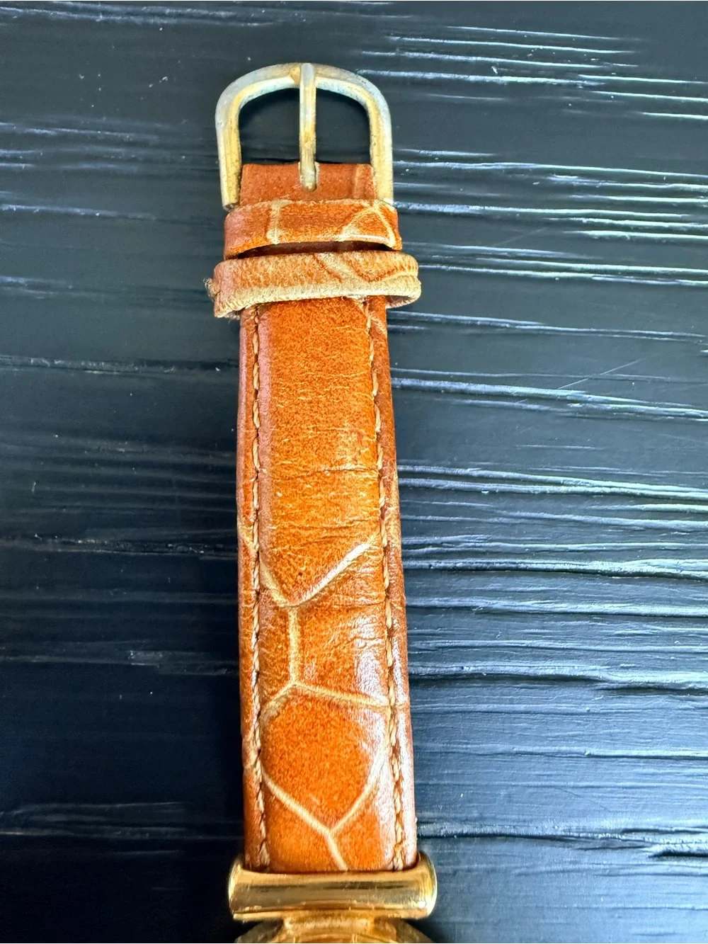 Leather Strap Women's Watch with Interchangeable Color Bezels - Brown